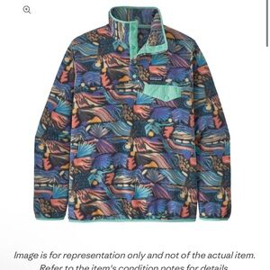 Patagonia Synchilla Snap T Fleece Pullover Womens Small Colorful Aztec Joy Pitch